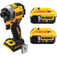 DeWalt Visseuse à choc compact 205Nm 18V DCF850P2T-QW Brushless avec coffret et 2 batteries 5,0 Ah