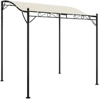 vidaXL Auvent Crème 2x2,3 m 180 g/m² Tissu et acier