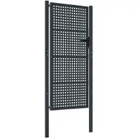 vidaXL Portail de jardin Anthracite 105 x 175 cm Acier