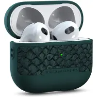 Njord Collections Salmon Leather Case Apple AirPods 3 (2021) - Dark Green
