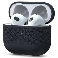 Njord Collections Salmon Leather Case Apple AirPods 3 (2021) - Dark Grey