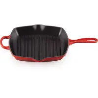 Le Creuset Skillet Poêle à Griller Carrée 26 cm Rouge Cerise