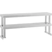 Royal Catering Étagère d'appoint – 120 cm – 2 niveaux