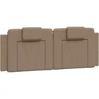 vidaXL Coussin de tête de lit "Viana" Cappuccino-Brun 120 cm Similicuir