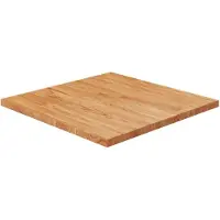 vidaXL Dessus de table carré Marron clair60x60x2,5cm Bois chêne traité