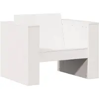 vidaXL Fauteuil de jardin blanc 79x60x62 cm pin massif