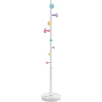 vidaXL Porte-manteau blanc 172 cm fer enduit de poudre
