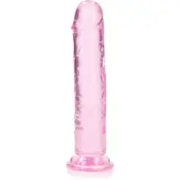 Realrock Crystal Clear Dildo 20 cm Rose