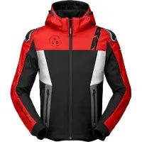 Spidi Sweat à capuche 'Warrior Motorrad', schwarz/rot, L