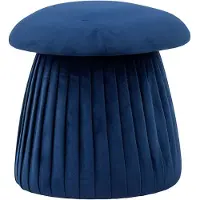 Bloomingville Pouf Roberta bleu