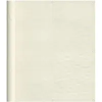 vidaXL Pare-vue pour balcon Crème 120x700 cm 100 % polyester-Oxford