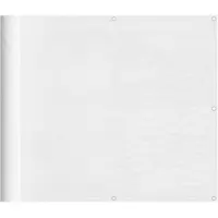 vidaXL Pare-vue de balcon blanc 90x800 cm 100 % polyester-Oxford