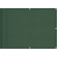 vidaXL Pare-vue pour balcon vert foncé 75x800 cm 100 % polyester-Oxford