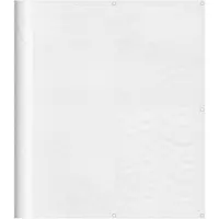 vidaXL Pare-vue de balcon blanc 120x800 cm 100 % polyester-Oxford