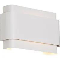 QAZQA Applique murale intelligente blanche 2 lumières avec Zigbee G9 - Coen