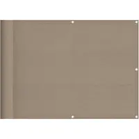 vidaXL Pare-vue pour balcon Taupe 75x800 cm 100 % polyester-Oxford