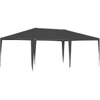 vidaXL Tente de réception professionnelle 4x6 m Anthracite 90 g/m²