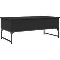 DKD Home Decor Table basse noire 100x50x40 cm bois composite et métal