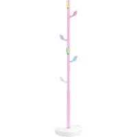 vidaXL Porte-manteau rose 172 cm fer enduit de poudre