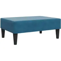 vidaXL Repose-pied bleu 77x55x31 cm velours
