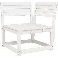 vidaXL Canapé d'angle de jardin blanc 73x73x78 cm pin massif