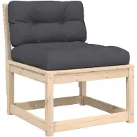 vidaXL Canapé de jardin avec coussins pin massif