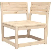 vidaXL Canapé d'angle de jardin 73x73x78 cm pin massif