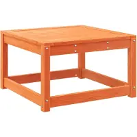vidaXL Repose-pied de jardin cire marron bois de pin massif