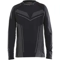 Craft T-Shirt Manches Longues Enfant Pro Control Seamless Jersey Black-Taille 158