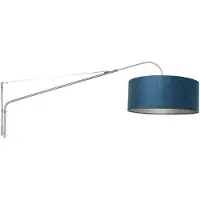 Steinhauer Applique orientable Elegant Classy Acier inoxydable avec bleu