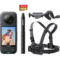 Insta360 - CINSAAQV - ONE X3 - Caméra d'action - noir - Bundle vélo