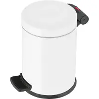 Hailo Poubelle à pédale Solid S 4 L Blanc