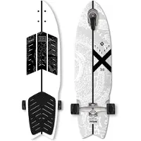 Street Surfing Planche à Roulettes Cruiser Snaker 36´´ White Striker