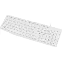 Natec Nautilus US slim wired keyboard blanc