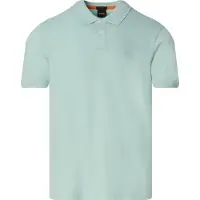 BOSS pour homme. 50507803 Polo Slim Fit turquoise (S), Casuel, Coton, Manche courte