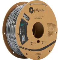 Polymaker PolyLite PETG, Couleur:Argent, Taille du filament:1.75mm, Poids:1 kg