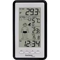 Technoline Ws 9632 Weather Station Noir One Size / EU Plug 220V