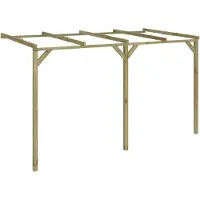 vidaXL Pergola à appentis 2 x 4 x 2,2 m Bois