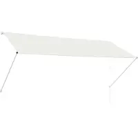 vidaXL Auvent rétractable 300x150 cm Crème