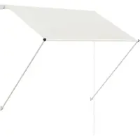 vidaXL Auvent rétractable 150x150 cm Crème