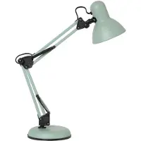 Steinhauer Lampe de table - vert - Study - plastique métal - Ø 15cm - E27 - 3456G -