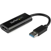StarTech.com .com Adaptateur USB 3.0 vers HDMI - 1080p - Convertisseur d'Écran Slim/Compact USB Type-A vers HDMI pour Moniteur - Carte Vidéo et Graphique Externe - Noir - Windows Uniquement