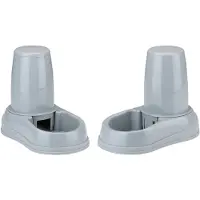 Maxxpro Mangeoire automatique pour chat et abreuvoir pour chien - Mangeoire pour chat et chien 2 x 1.4L - Abreuvoir pour chien - Distributeur de nourriture pour chat - Facile à nettoyer et à
