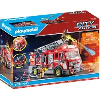 Playmobil city action 71233 camion de pompiers avec grande échelle
