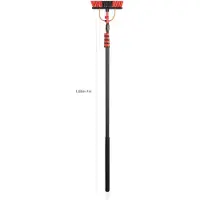 Umuzi Cleaning Brosse de lavage - - Brosse téléscopique 7 m - Manche extensible, angle réglable, distributeur de savon