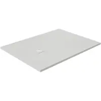 Luca Varess Classy receveur de douche 120 x 90 cm marbre composite blanc mat structure rock