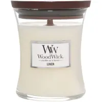 Woodwick Linen bougie parfumée avec mèche en bois 275 g