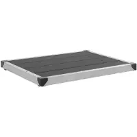 vidaXL Receveur de douche extérieur WPC Inox 80x62 cm Gris