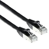ACT ADVANCED CABLE TECHNOLOGY Câble de raccordement SFTP CAT6A noir de 1 mètre avec connecteurs RJ45