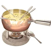 Boska Set à fondue en cuivre - Fondue au fromage - pour 1300 grammes de fromage - 1.7 L